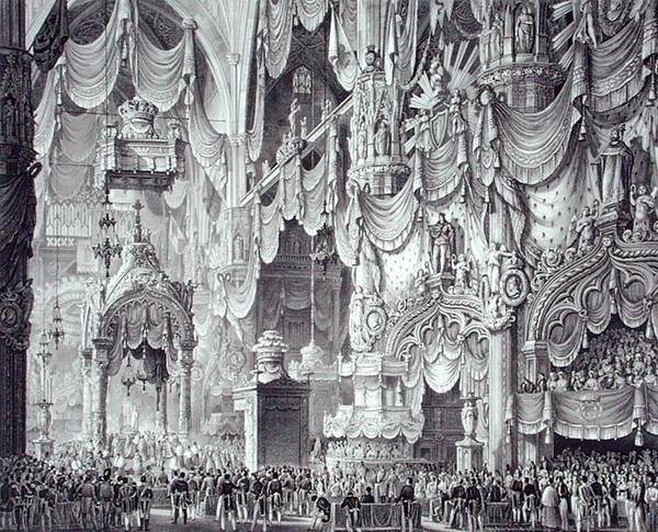 斐迪南一世（1793-1875）在米兰大教堂的加冕仪式 作者 亚历山德罗（后）桑基里科