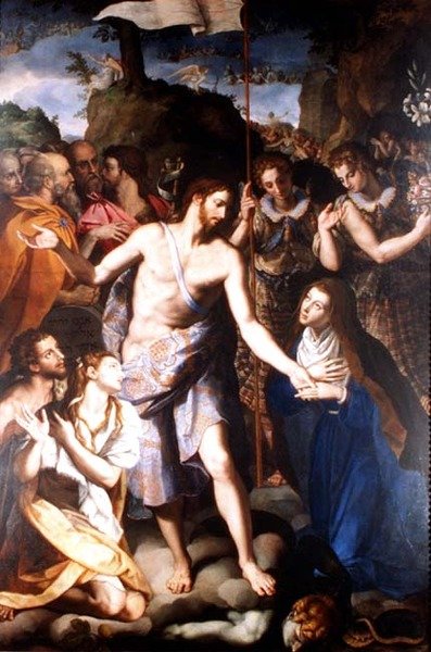 基督降生在地狱里 作者 亚历山德罗·阿洛里（Alessandro Allori）