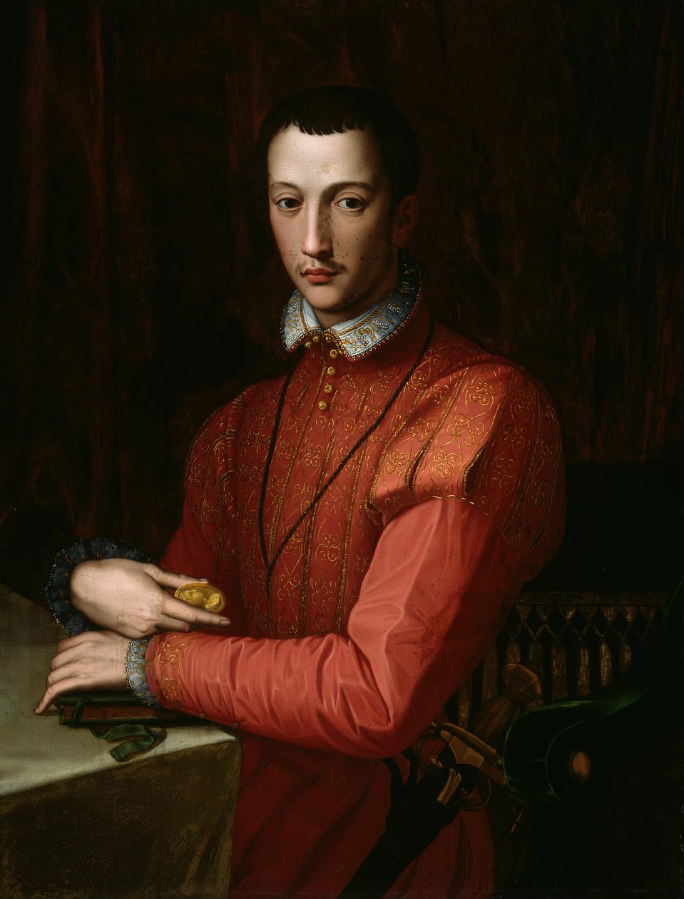 弗朗西斯科-德-美第奇，约1560年。 作者 亚历山德罗·阿洛里（Alessandro Allori）