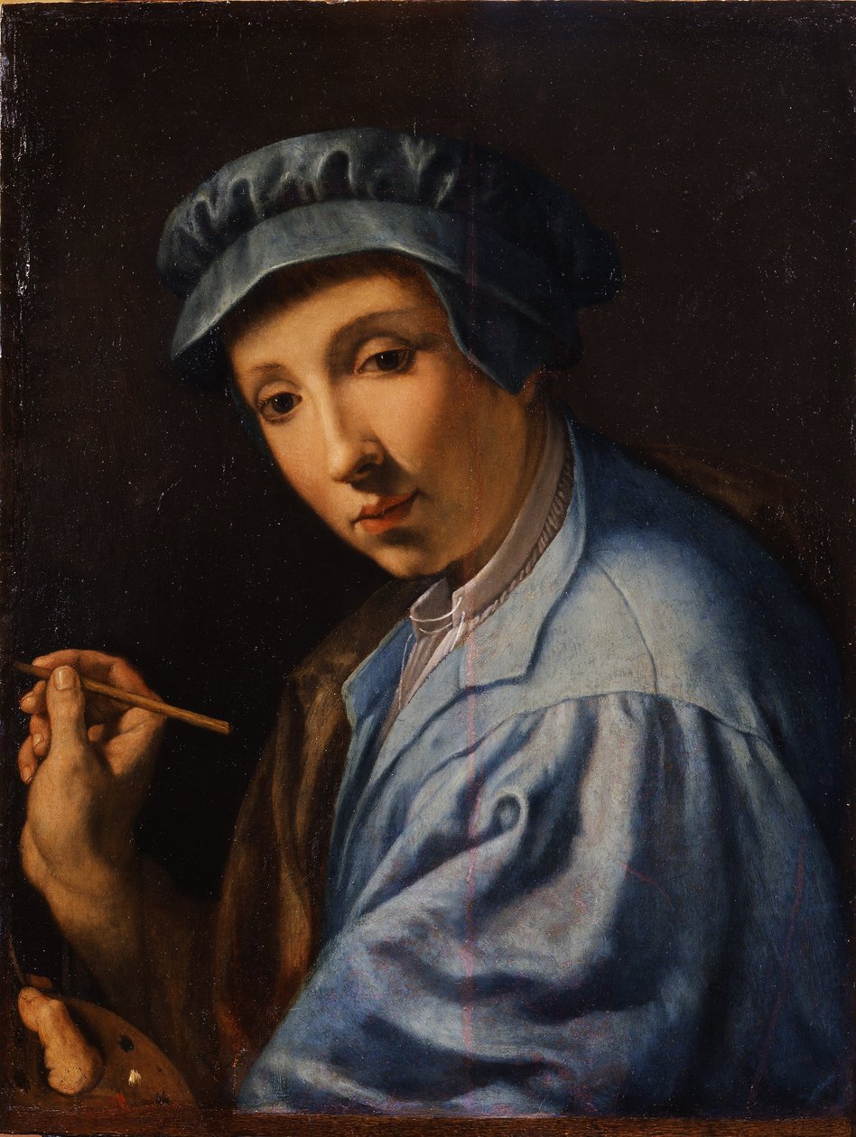 意大利语  Autoritratto 自画像 作者 亚历山德罗·阿洛里（Alessandro Allori）