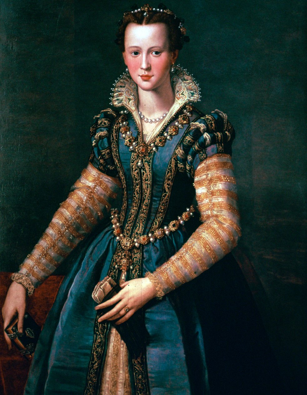 玛丽亚-德-美第奇，1555年。 作者 亚历山德罗·阿洛里（Alessandro Allori）