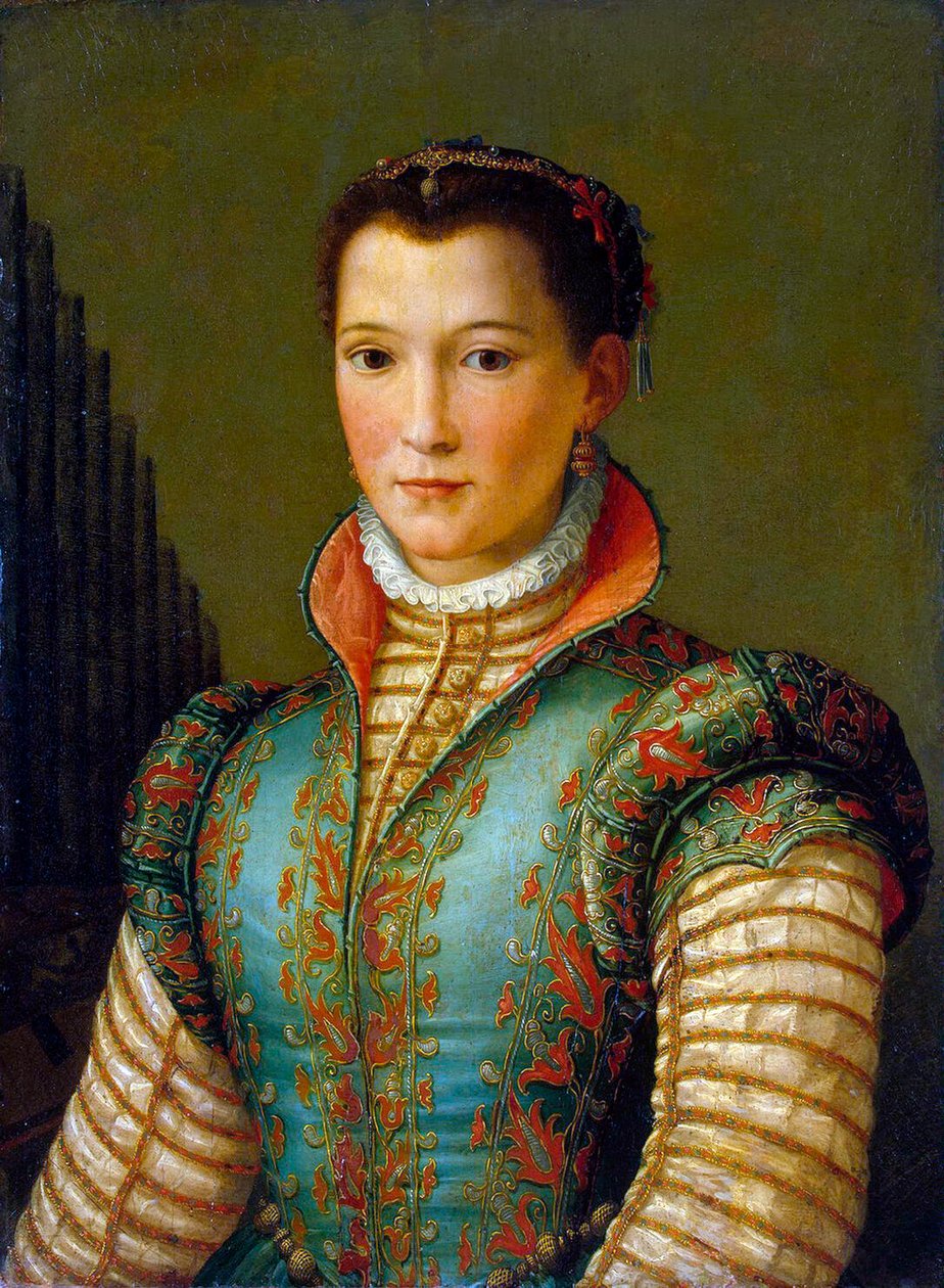 托莱多的埃莉诺画像》，1560年代。   作者 亚历山德罗·阿洛里（Alessandro Allori）