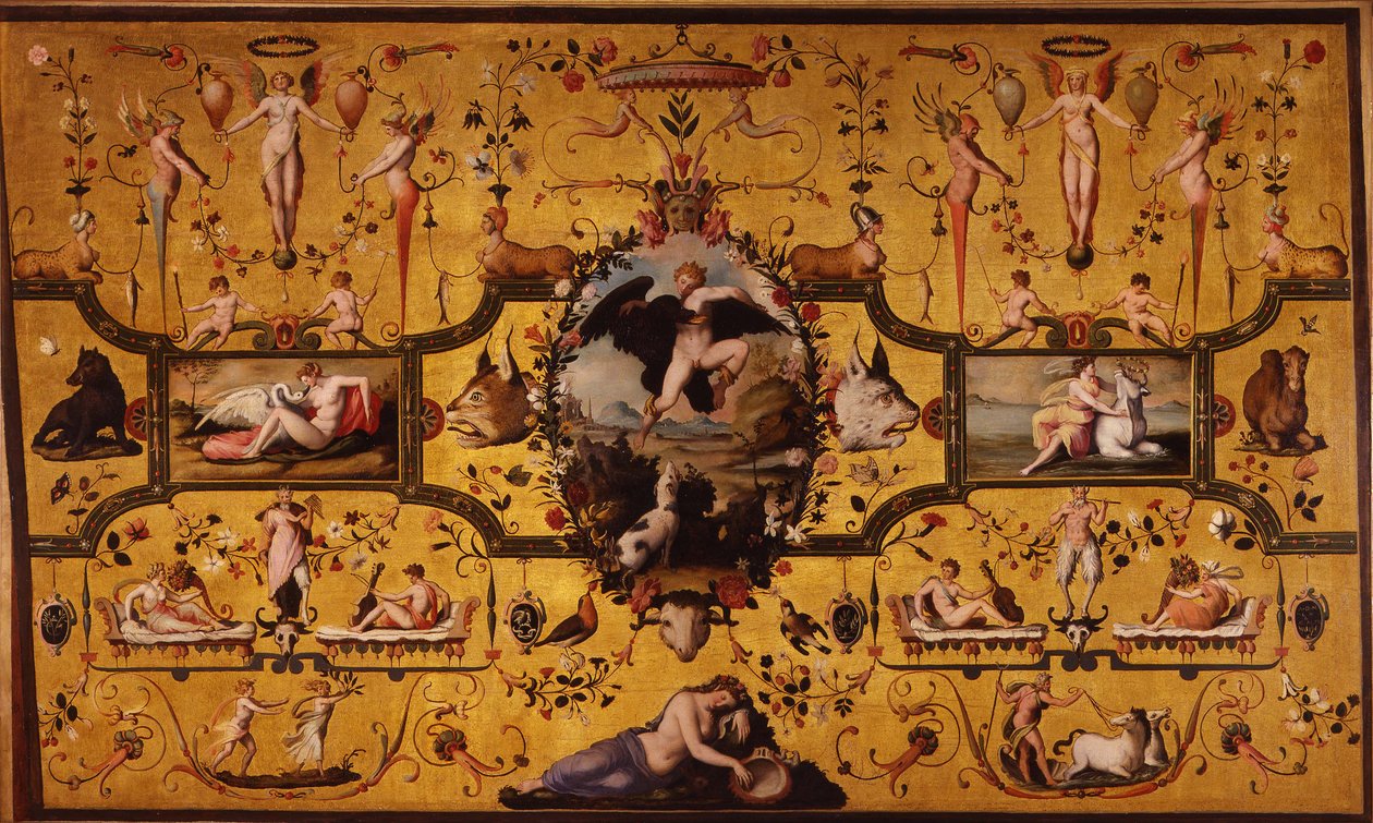 Spalliera与《木星之恋》，1572年。 作者 亚历山德罗·阿洛里（Alessandro Allori）