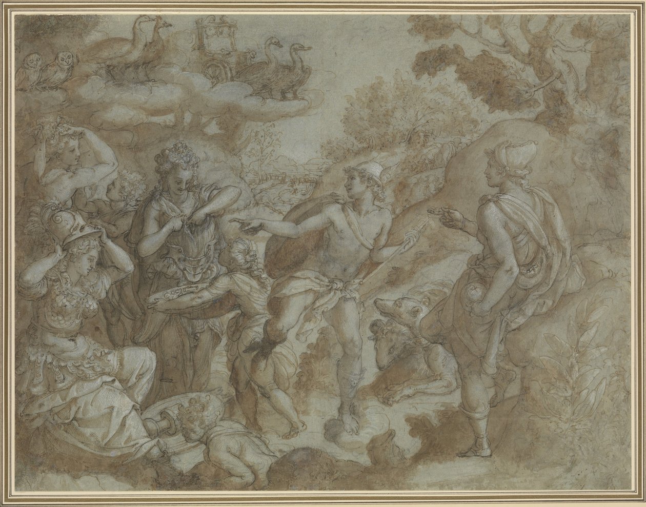 巴黎的判决》，1583年。 作者 亚历山德罗·阿洛里（Alessandro Allori）