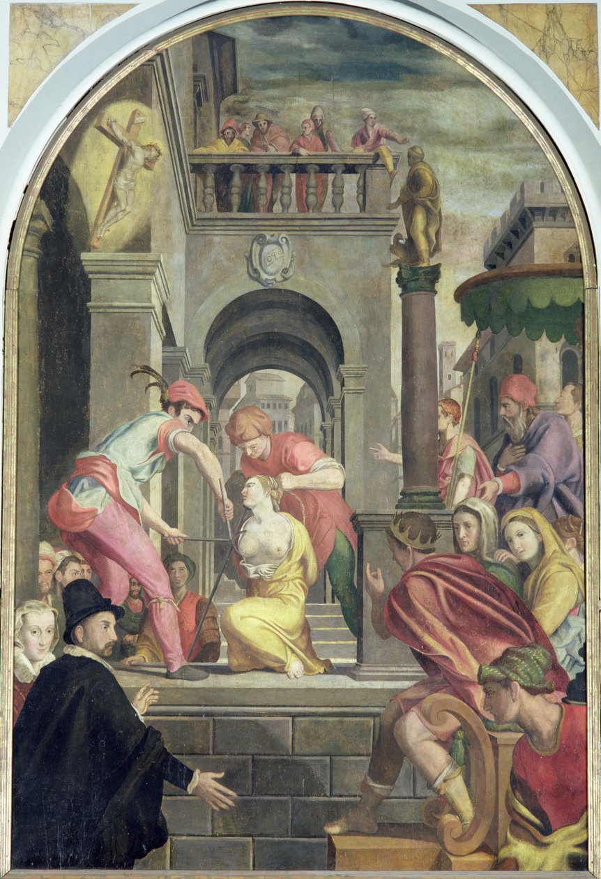 圣阿加莎难，1585年 作者 亚历山德罗·阿洛里（Alessandro Allori）