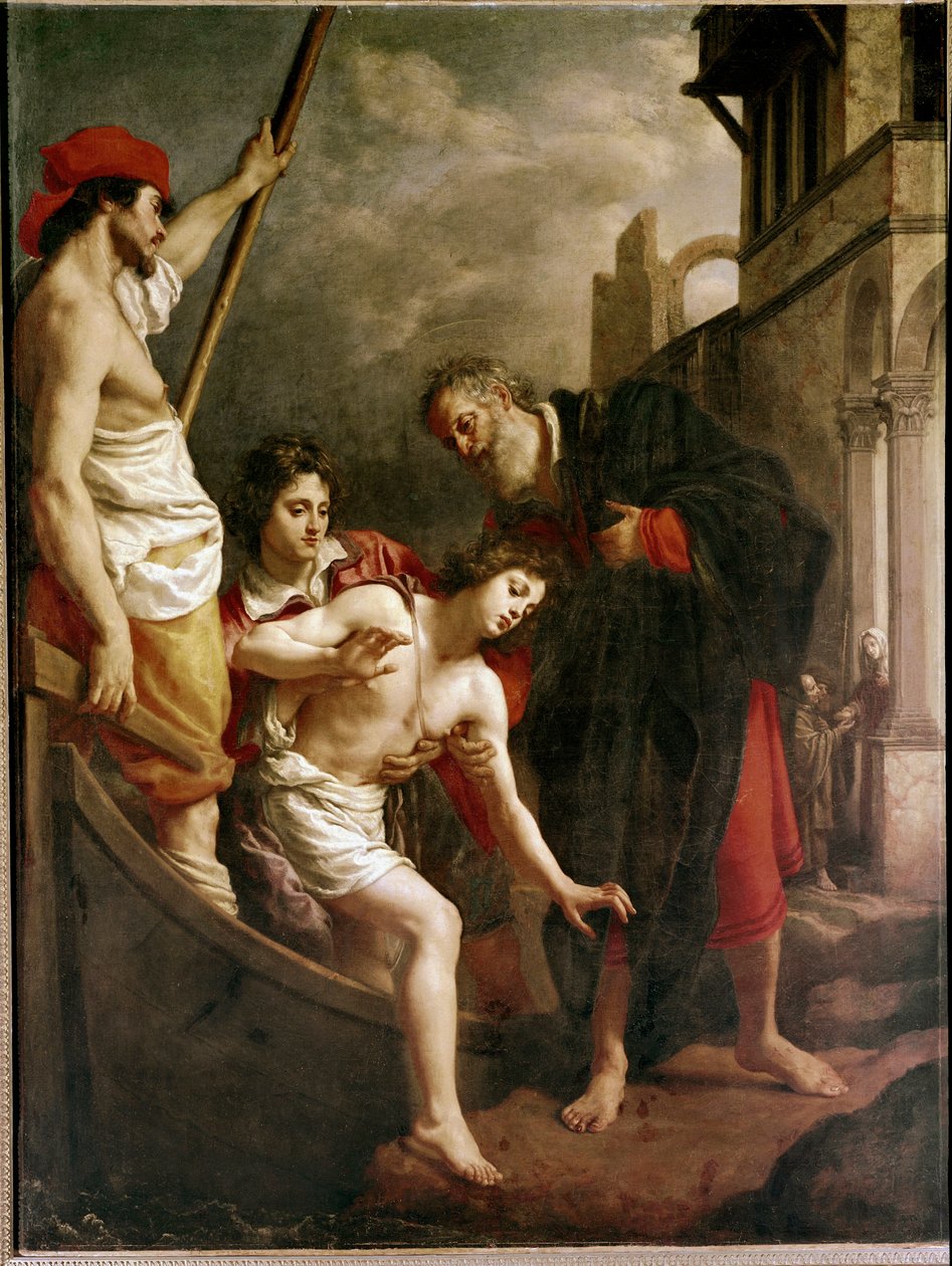 圣朱利安的热情好客（布面油画 作者 亚历山德罗·阿洛里（Alessandro Allori）