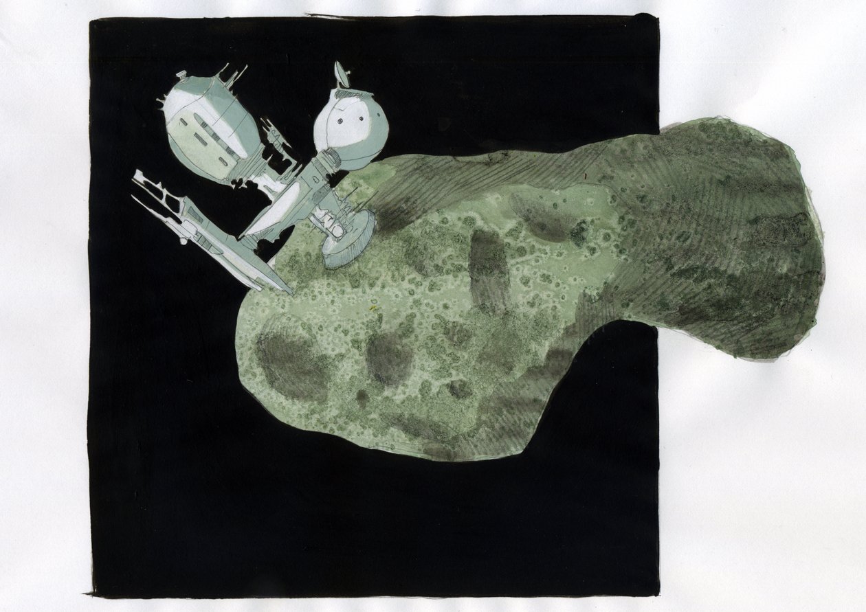期待：小行星采矿，从小行星和其他小行星上开采原材料 插图：Alessandro Lonati 作者 亚历山德罗·洛纳蒂