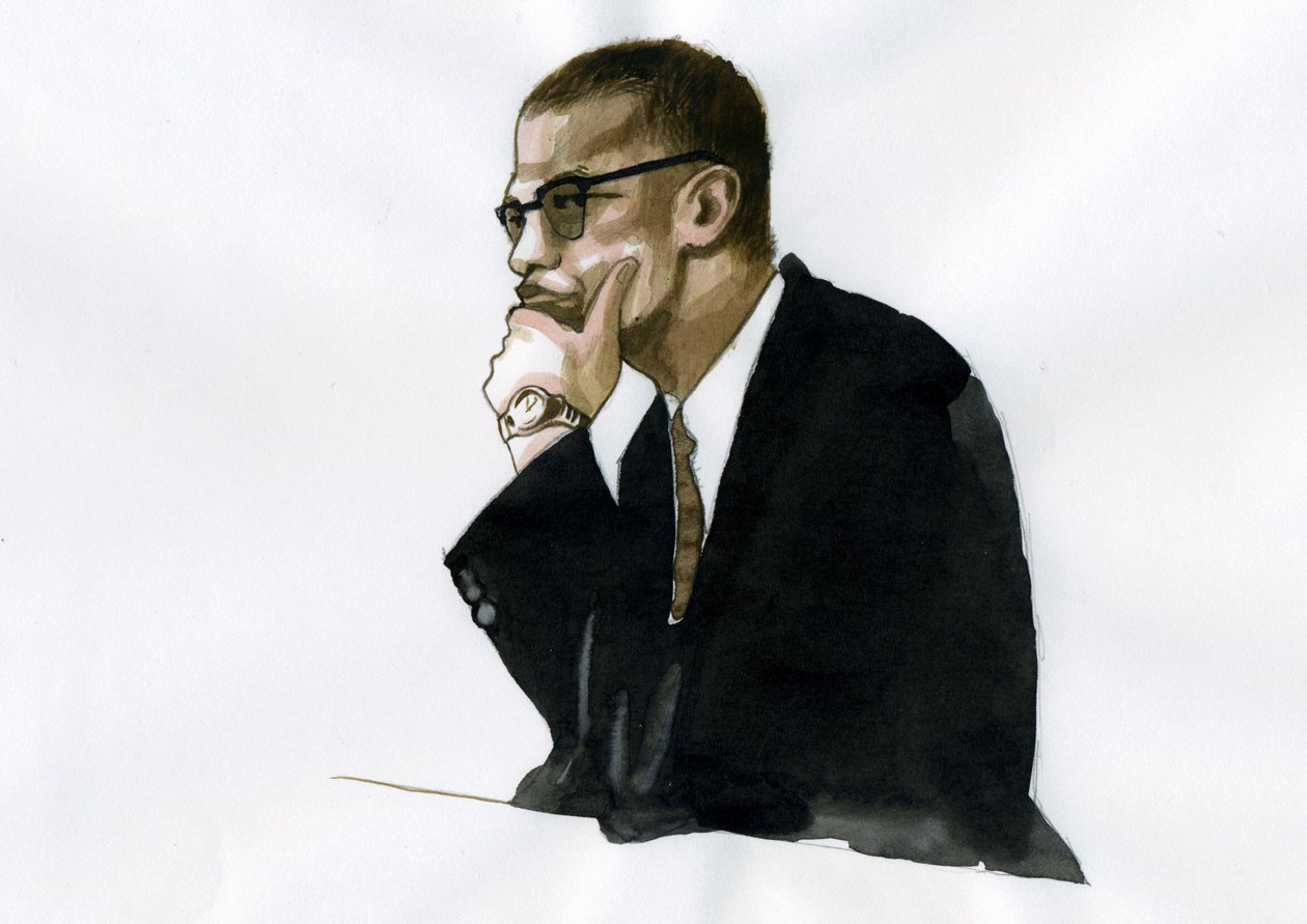 马尔科姆-X（1925-1965） 非洲裔美国活动家 作者 亚历山德罗·洛纳蒂