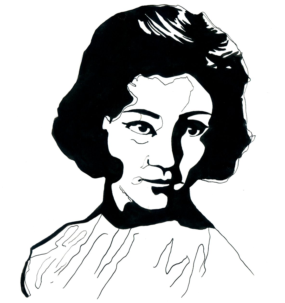 江青肖像（1914-1991）毛泽东夫人（江青毛夫人肖像） 作者 亚历山德罗·洛纳蒂