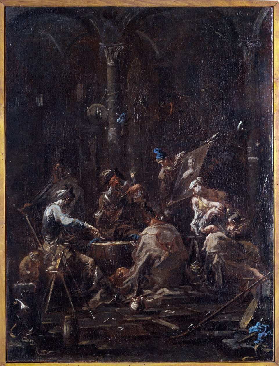 Bizarrerie (Oddity) Painting by Alessandro Magnasco dit il Lissandrino (1667-1749) Dim 58x44 cm Genes, Musei di Strada Nuova (ex Palazzo Bianco) 作者 亚历山德罗·麦格纳斯科（Alessandro Magnasco）