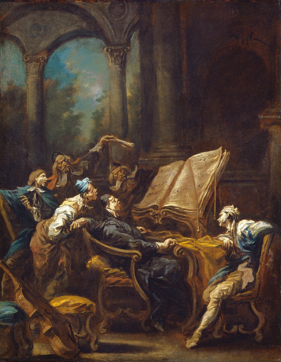 Choristers, c. 17401745。 作者 亚历山德罗·麦格纳斯科（Alessandro Magnasco）