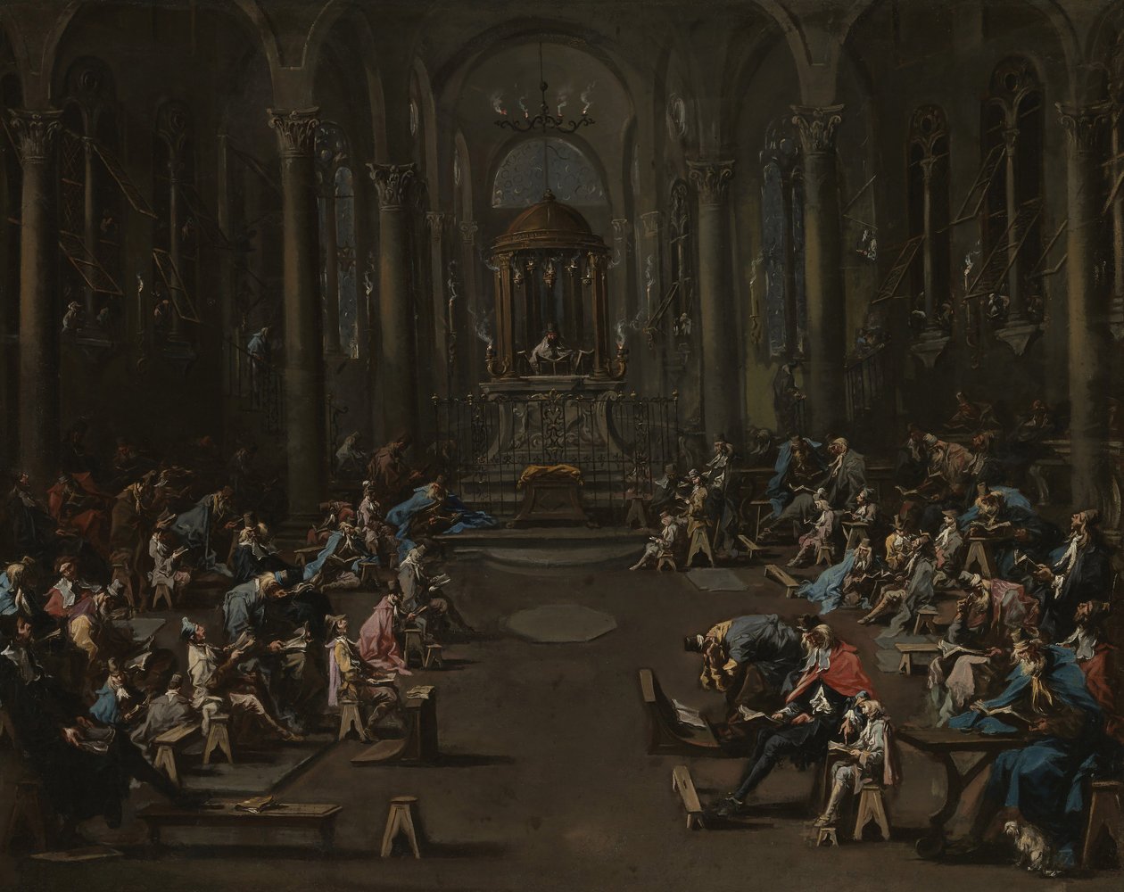 犹太教堂，1725-35年 作者 亚历山德罗·麦格纳斯科（Alessandro Magnasco）