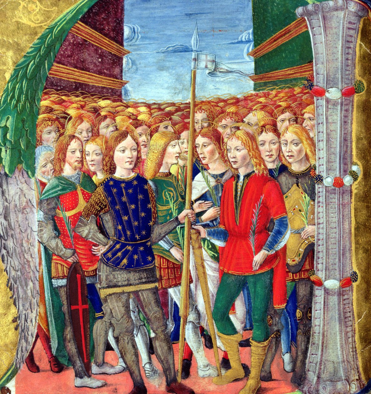 历史最初的N描绘圣莫里斯和Theban军团，伦巴第学校，c.1499-1511 作者 亚历山德罗·潘普里诺（Alessandro Pampurino）