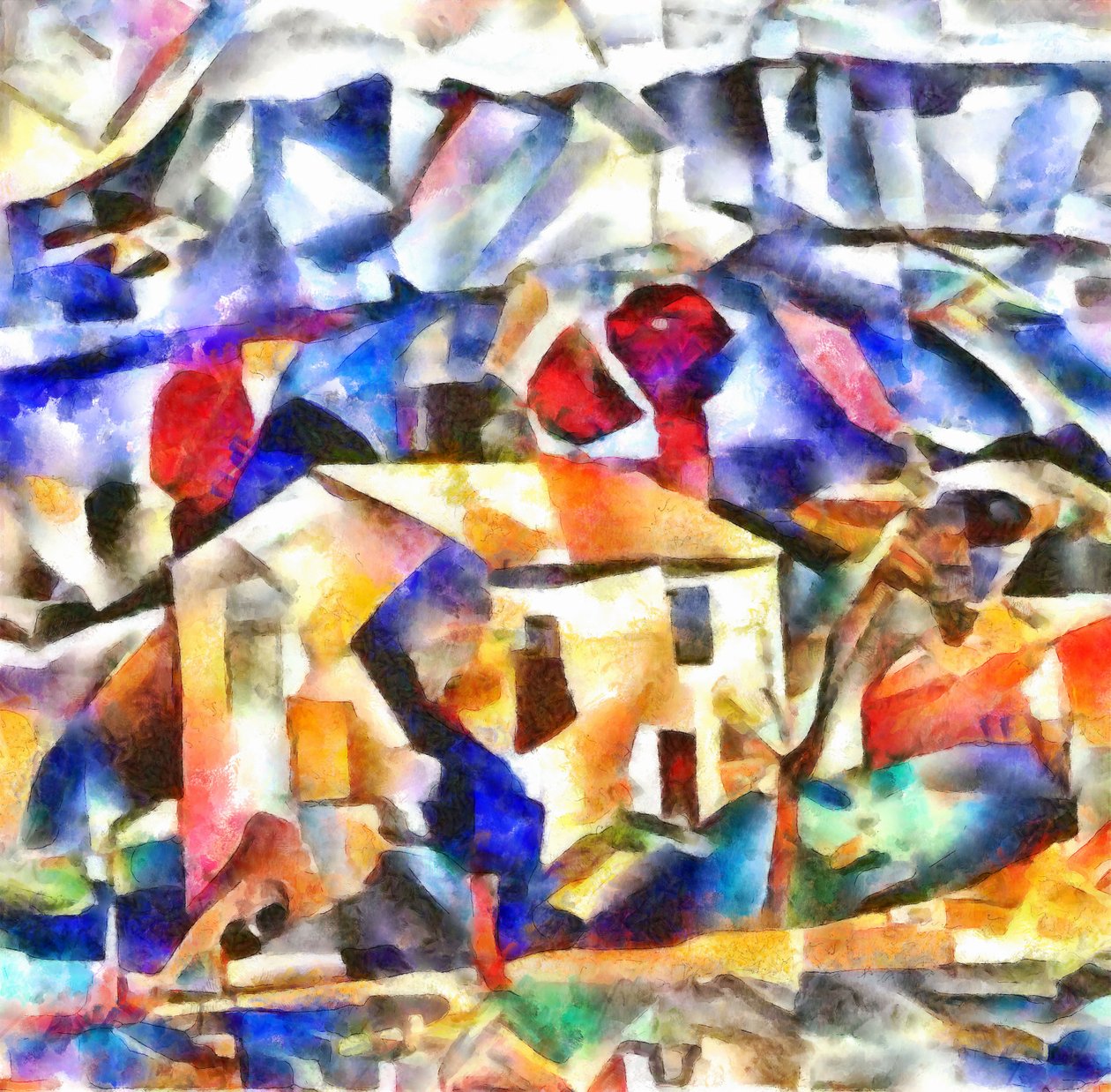 素描（风景IV），2017年， 作者 亚历克斯·卡明克