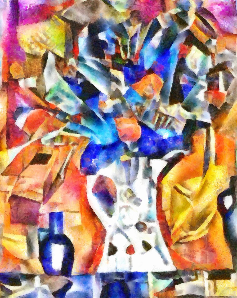 2017年蓝色花束， 作者 亚历克斯·卡明克
