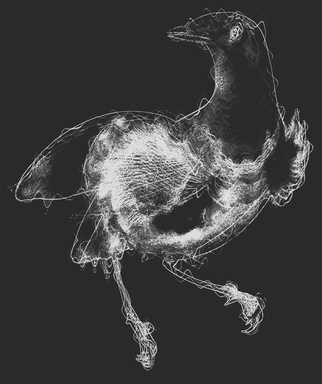 鸟III，2020（混合媒体） 作者 亚历克斯·卡明克