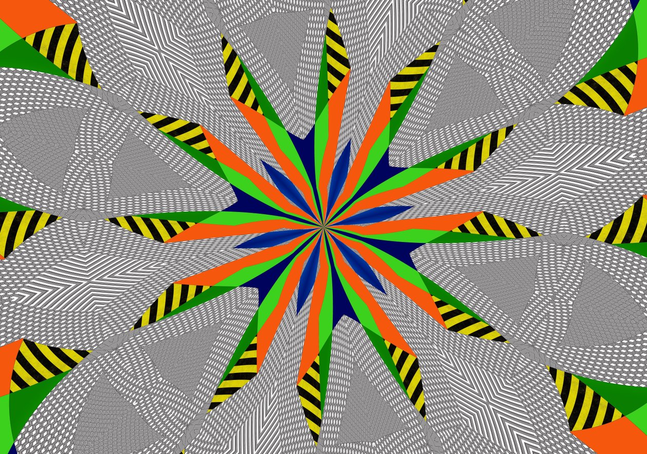 三叶草,2019,(混合媒体) 作者 亚历克斯·卡明克