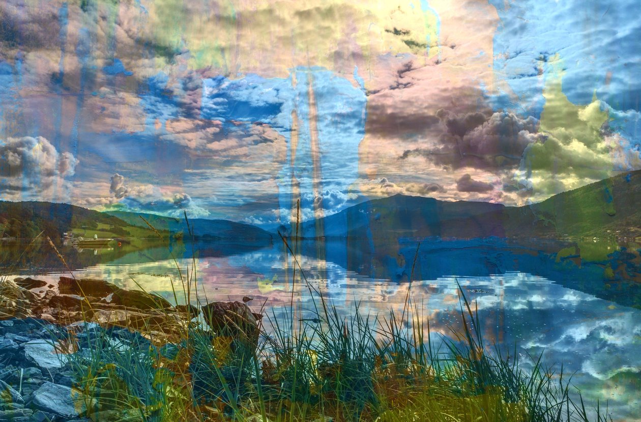 湖泊,2019,(混合媒体) 作者 亚历克斯·卡明克