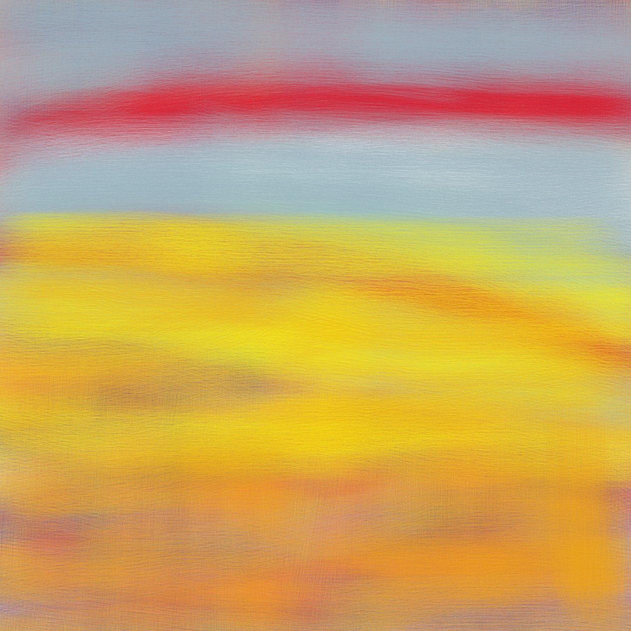 夏季田野，2015年，（数字绘画） 作者 亚历克斯·卡明克
