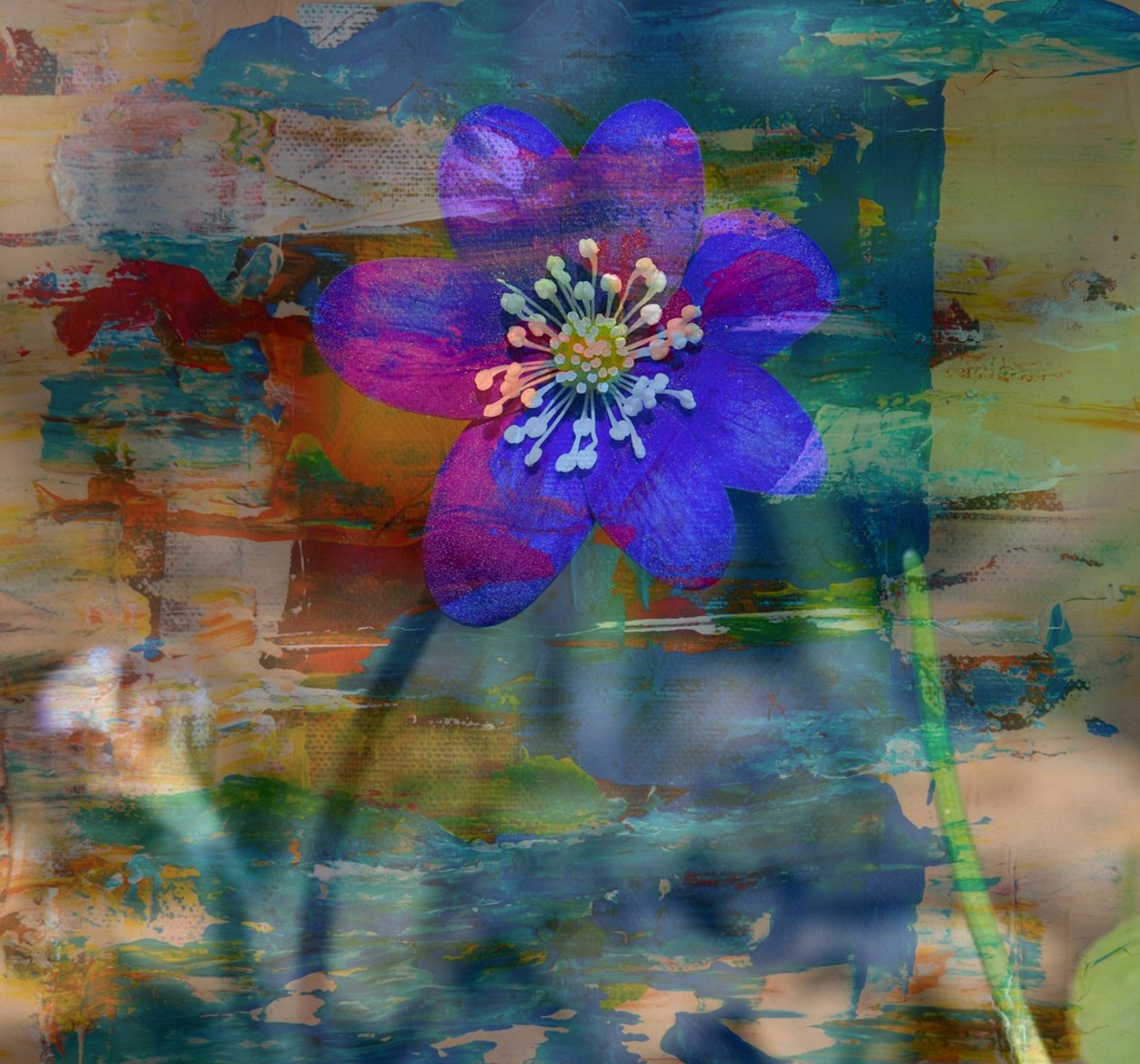 blue note II,2019,(collage) 作者 亚历克斯·卡明克