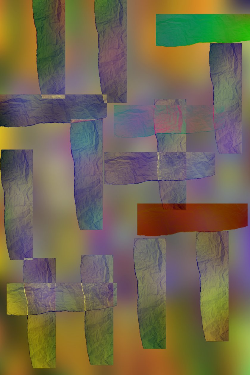 compositions, 2019,(mixed media) 作者 亚历克斯·卡明克