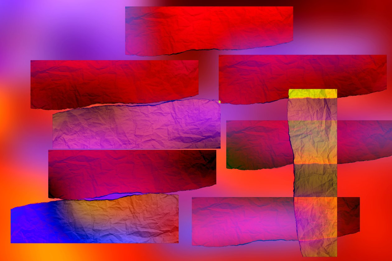 etude #13,2019,(mixed media) 作者 亚历克斯·卡明克