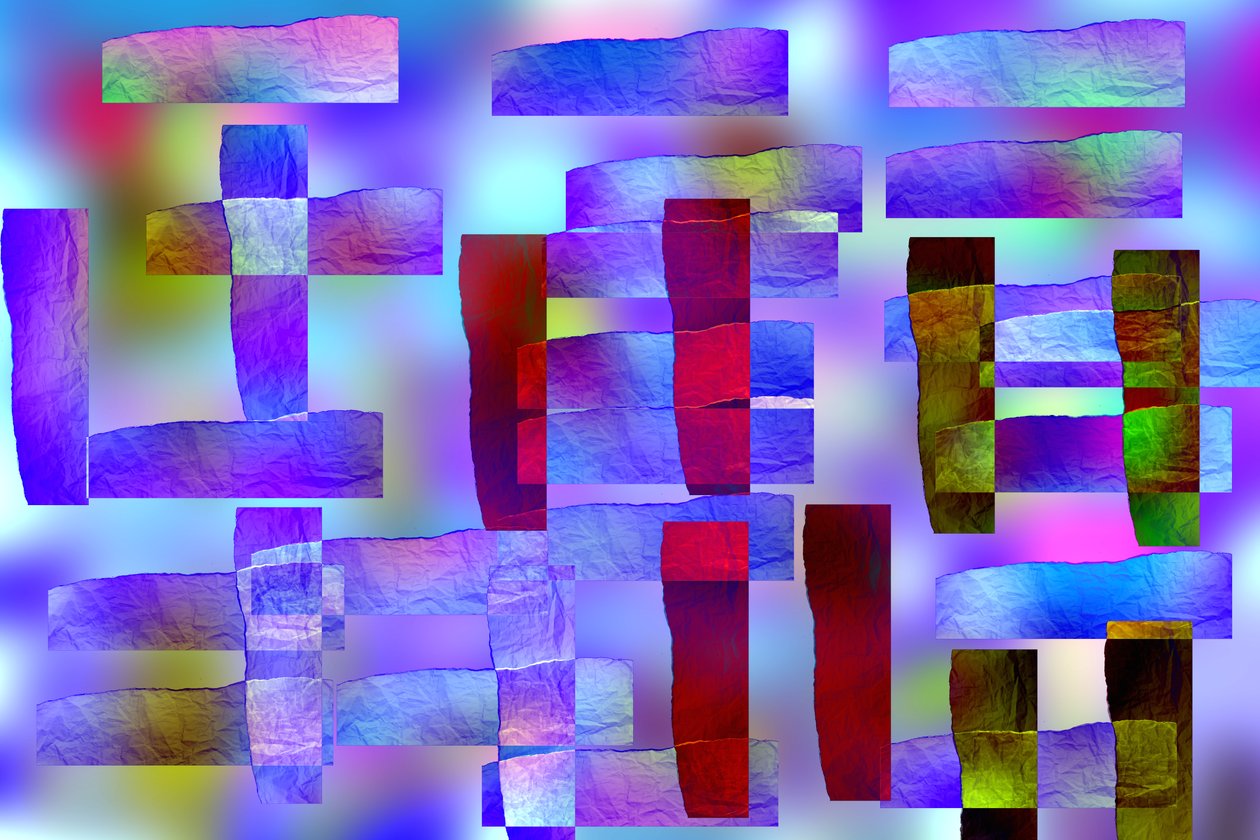 etude #16,2019,(mixed media) 作者 亚历克斯·卡明克