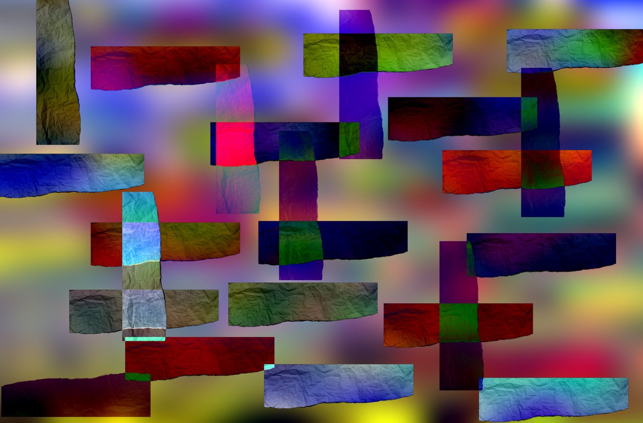 etude #17,2019,(mixed media) 作者 亚历克斯·卡明克