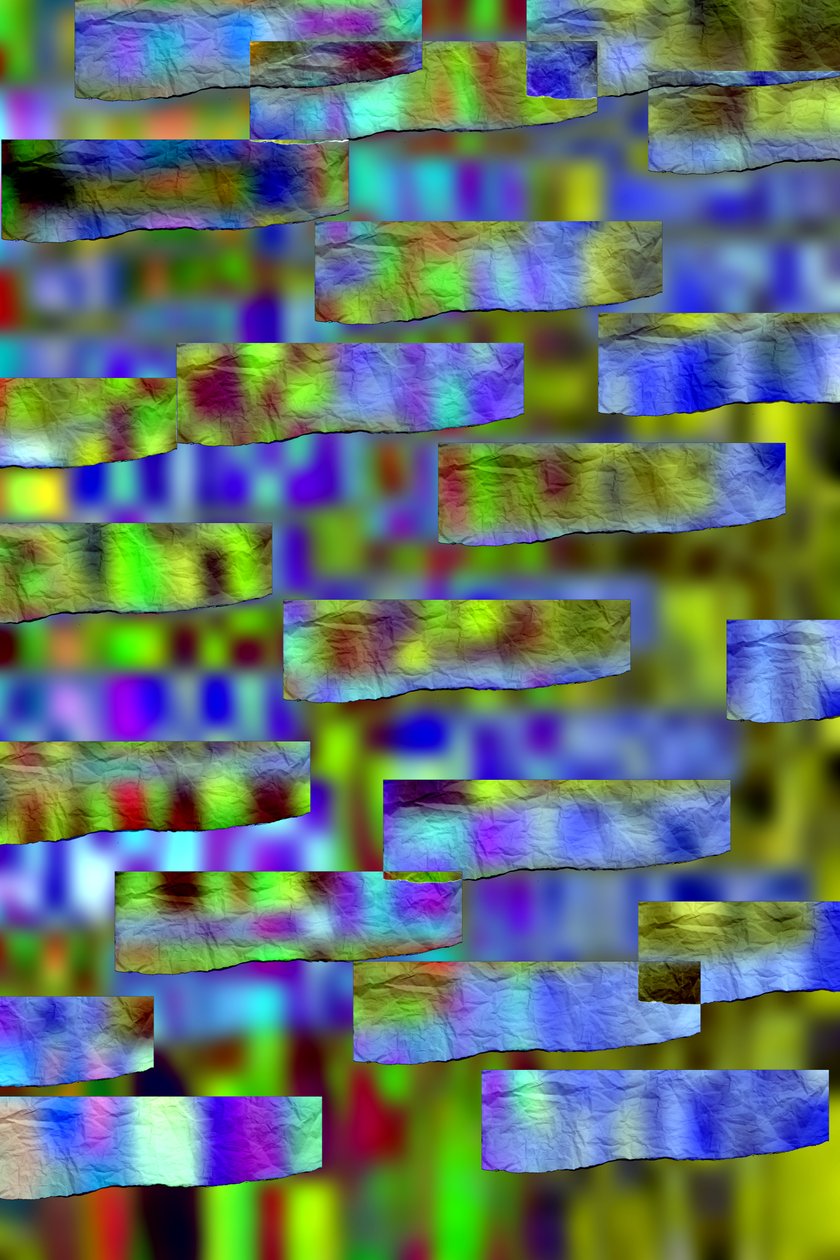 etude #22,2019,(mixed media) 作者 亚历克斯·卡明克