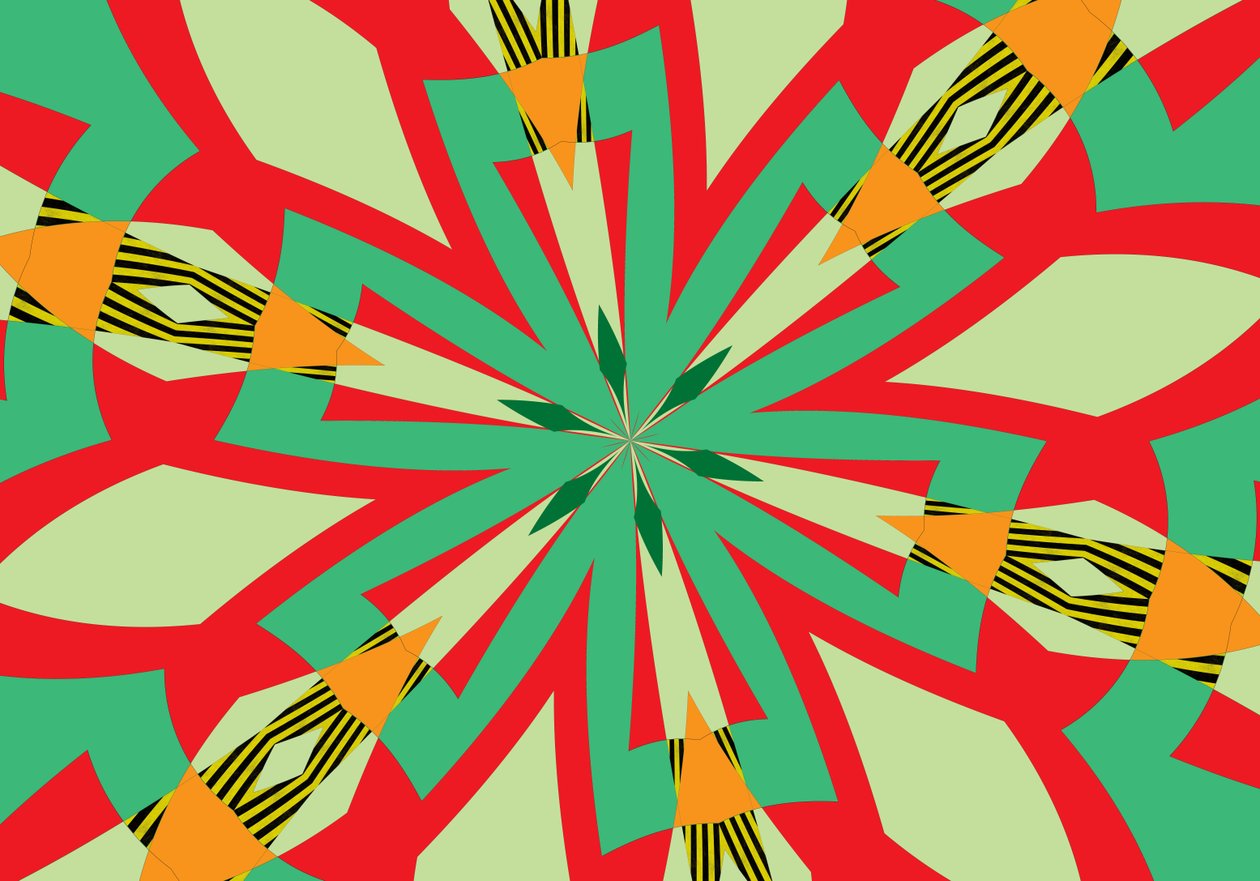花 #29,2019,(混合媒体) 作者 亚历克斯·卡明克