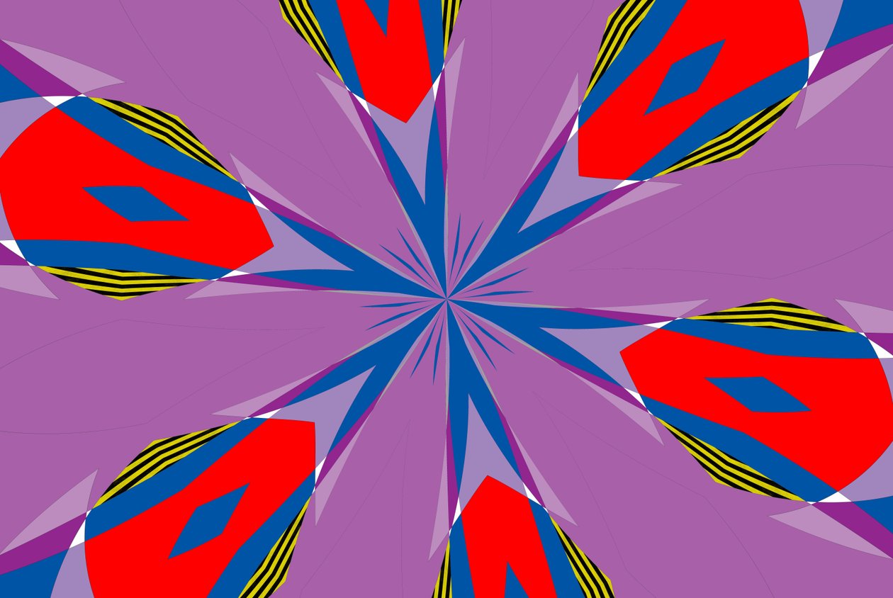 花 #4,2019,(混合媒体) 作者 亚历克斯·卡明克