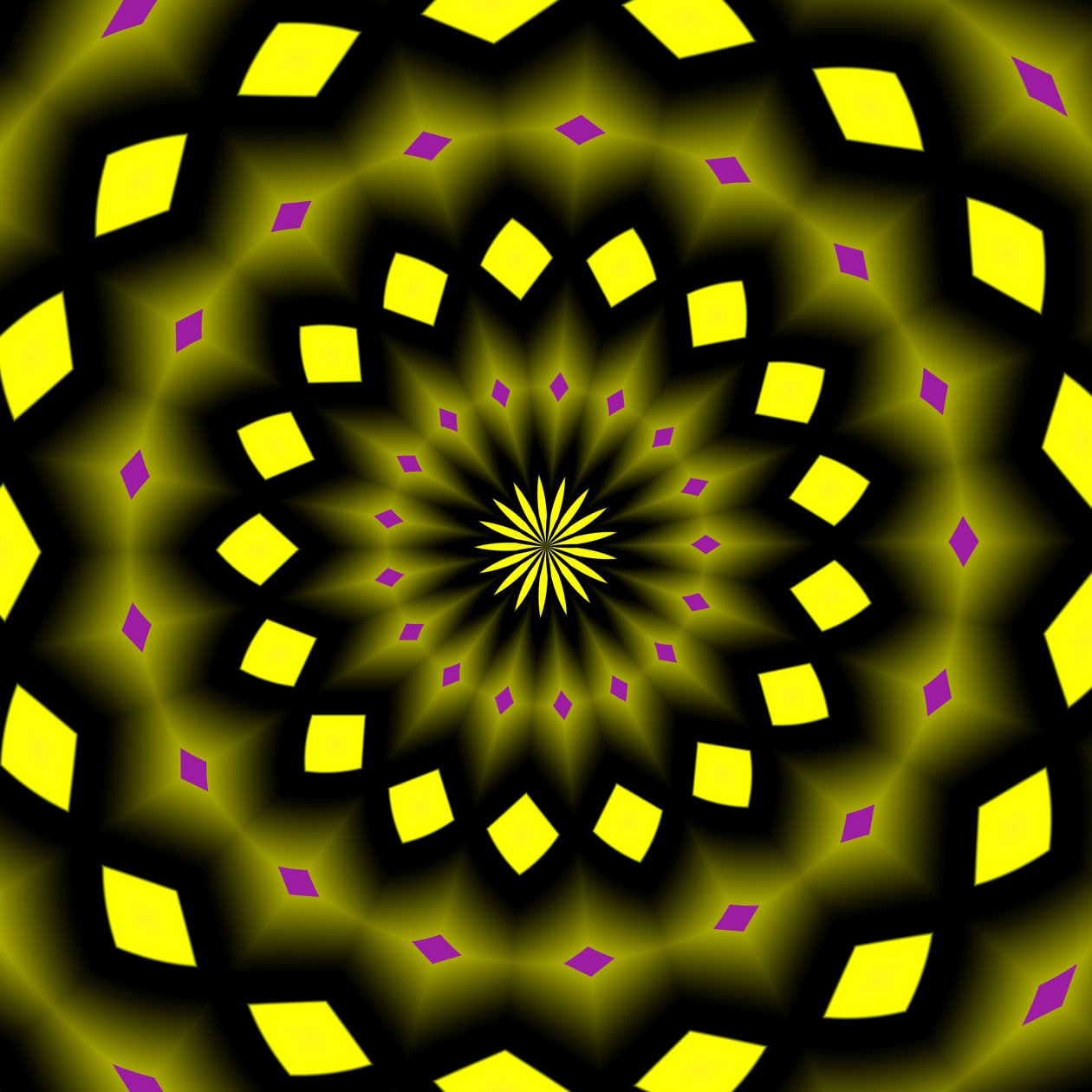flowers #5,2019,(gradient) 作者 亚历克斯·卡明克