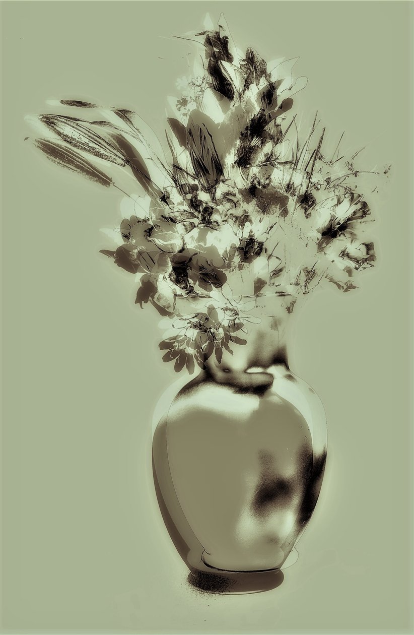 green still life,2019,(mixed media) 作者 亚历克斯·卡明克