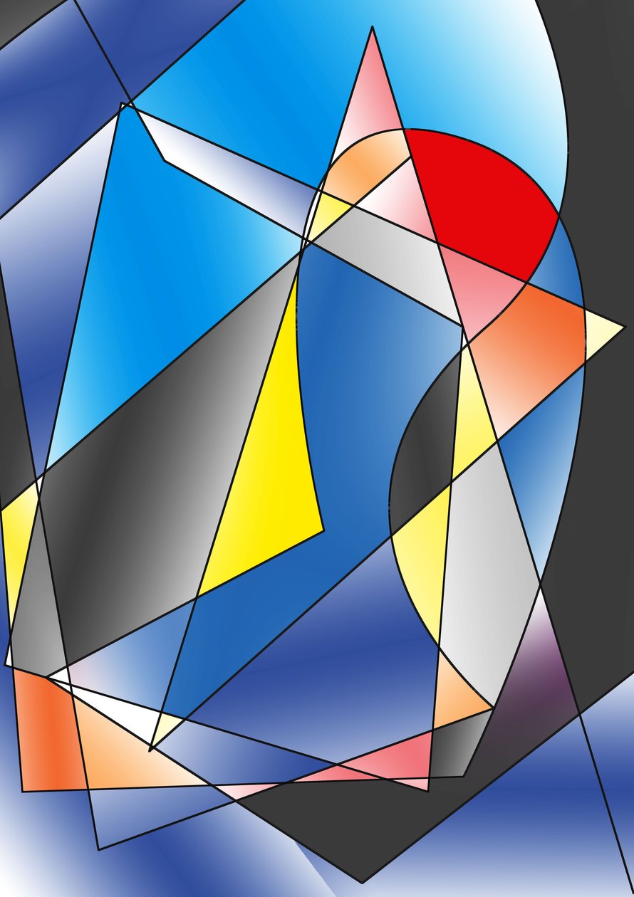 guitar,2019,(gradient) 作者 亚历克斯·卡明克