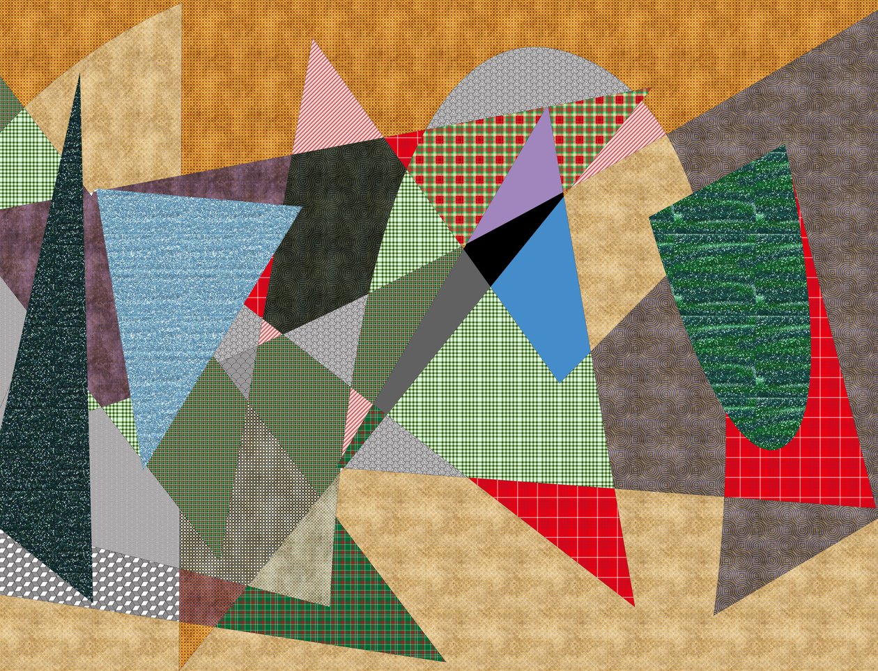 景观 #1,2019,(混合媒体) 作者 亚历克斯·卡明克