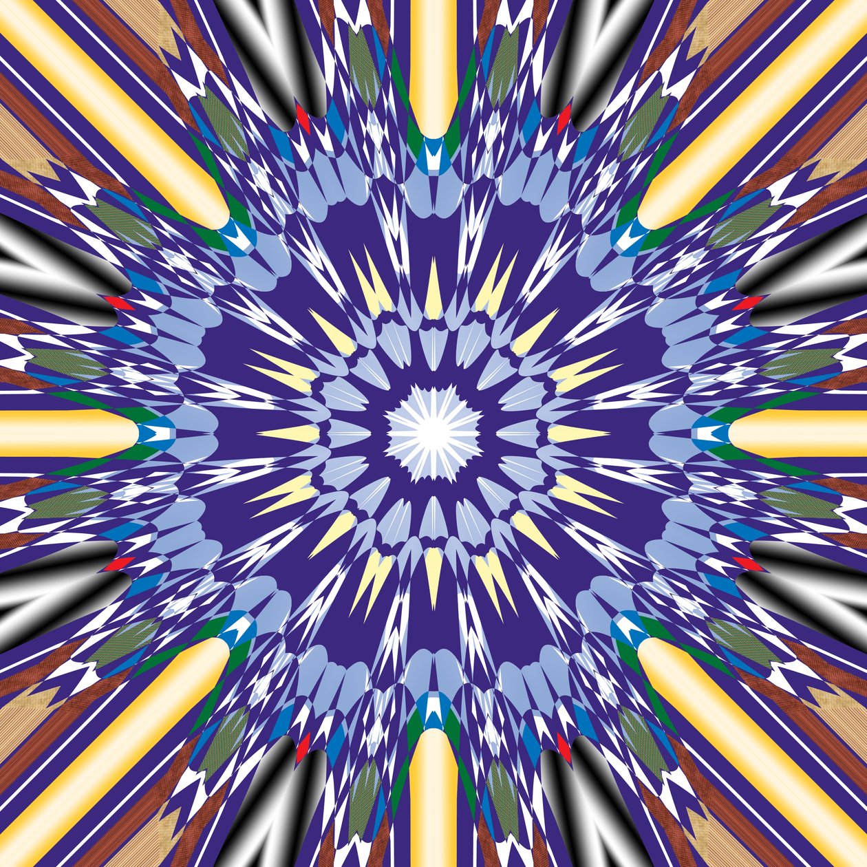 mandala,2019,(mixed media) 作者 亚历克斯·卡明克