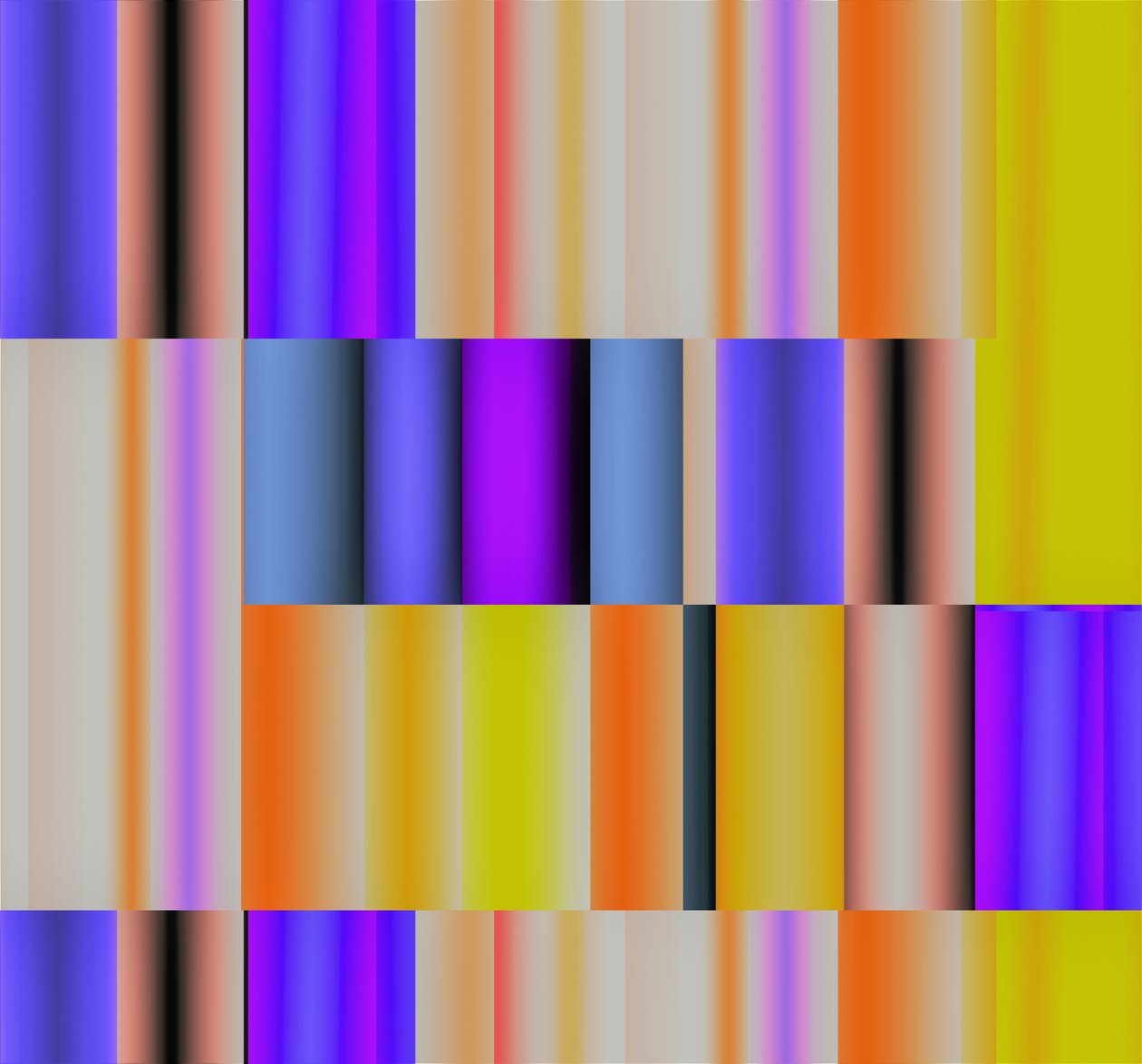 nature as a tv,2017,(gradient) 作者 亚历克斯·卡明克