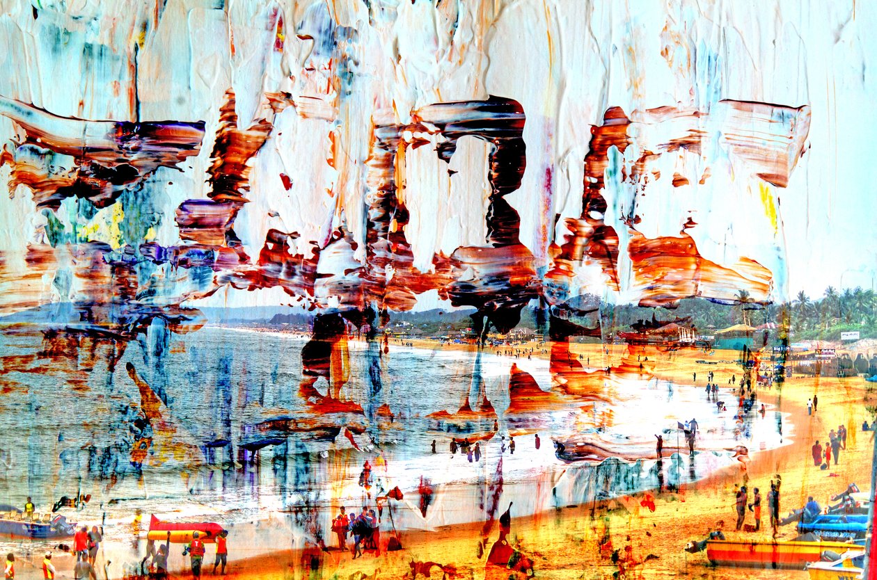 on the bay,2019,(mixed media) 作者 亚历克斯·卡明克