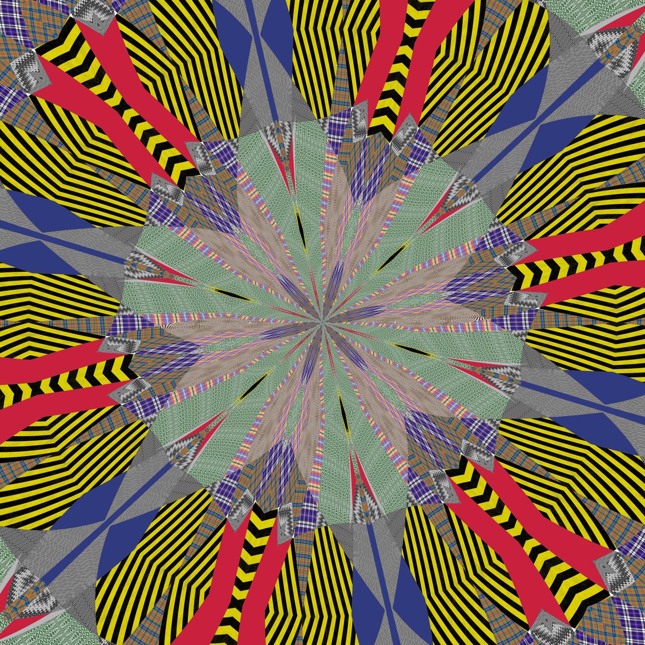 Symmetry #24,2019,(混合媒体) 作者 亚历克斯·卡明克