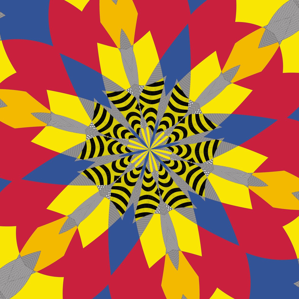 symmetry #6,2019,(mixed media) 作者 亚历克斯·卡明克