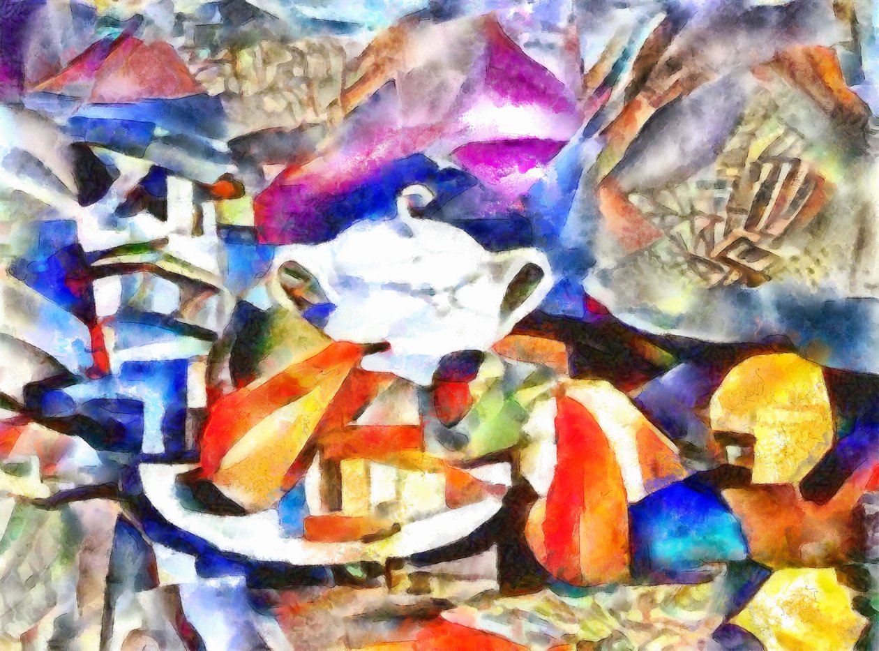 白茶壶，2017， 作者 亚历克斯·卡明克