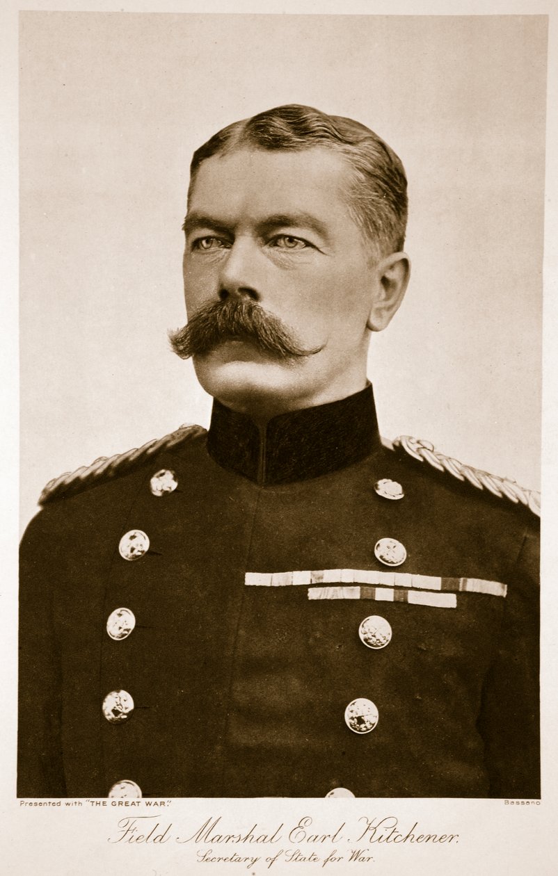 陆军元帅Earl Kitchener，1914-19 作者 亚历山大·巴萨诺