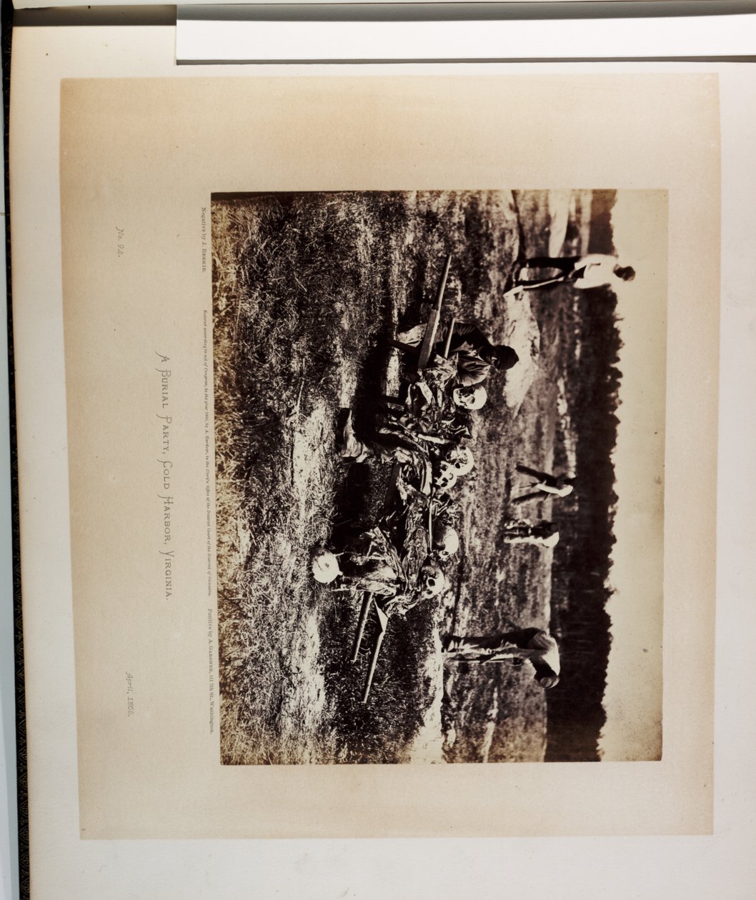 加德纳的战争摄影写生。 2卷，1866年（棕褐色照片） 作者 亚历山大·加德纳