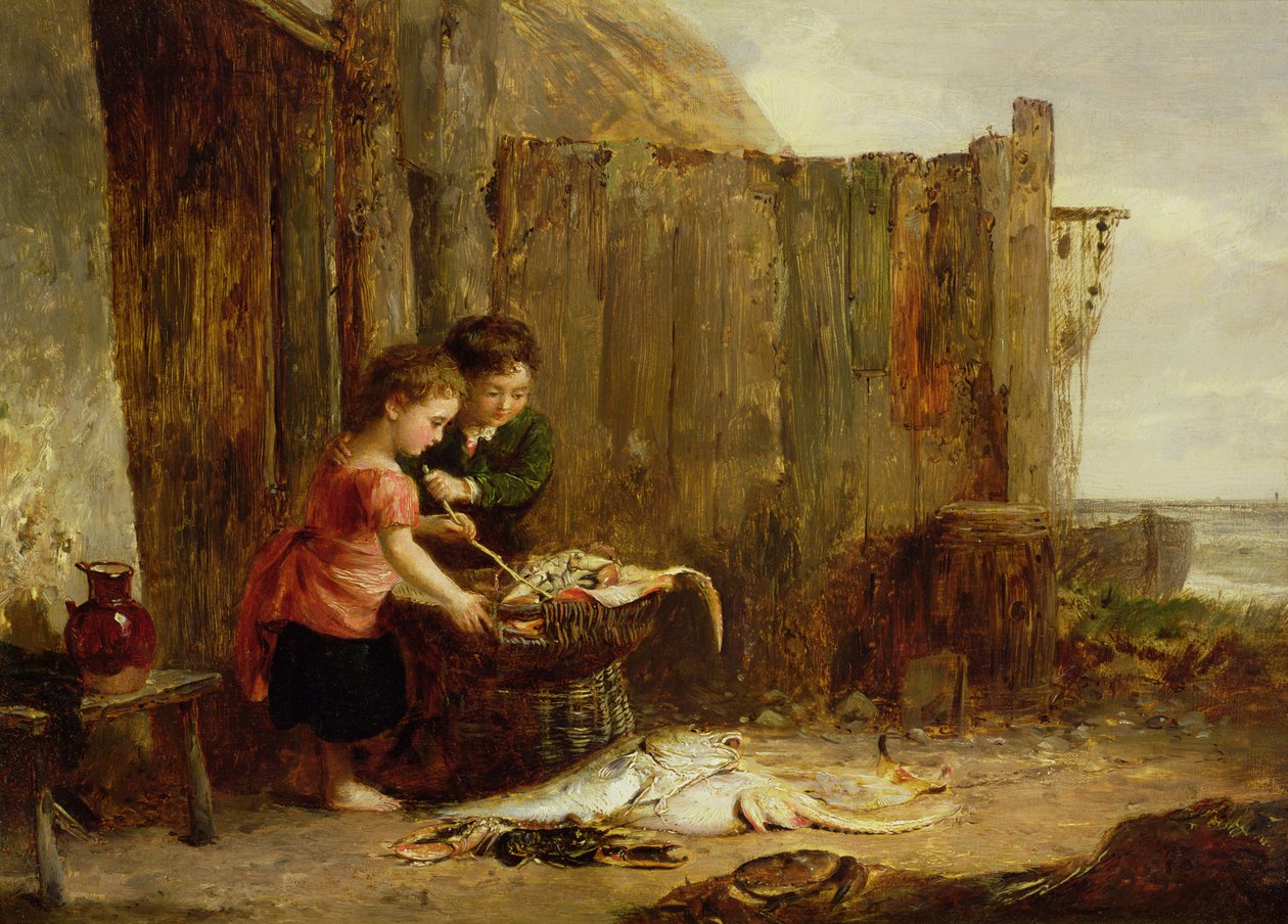 The Morning Catch，19世纪 作者 亚历山大·尼尔（Alexander Jnr）。弗雷泽