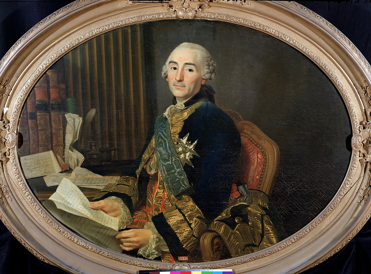 Choiseul-Chevigny的Cesar-Gabriel（1712-85）普拉兰公爵，1763年 作者 亚历山大·罗斯林