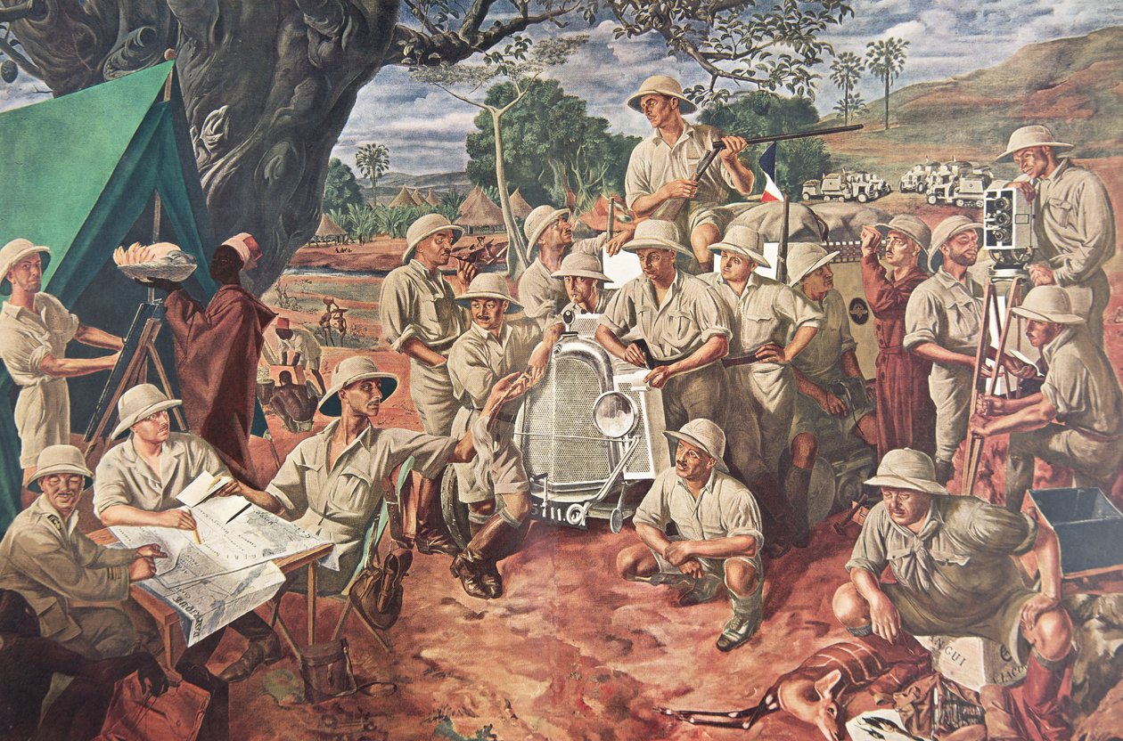 来自非洲绘画和绘画的远征，在雪铁龙中心Afrique远征期间执行，第二次是Haardt Audouin-Dubreuil任务，酒吧。巴黎，1927年 作者 亚历山大·雅科夫列夫
