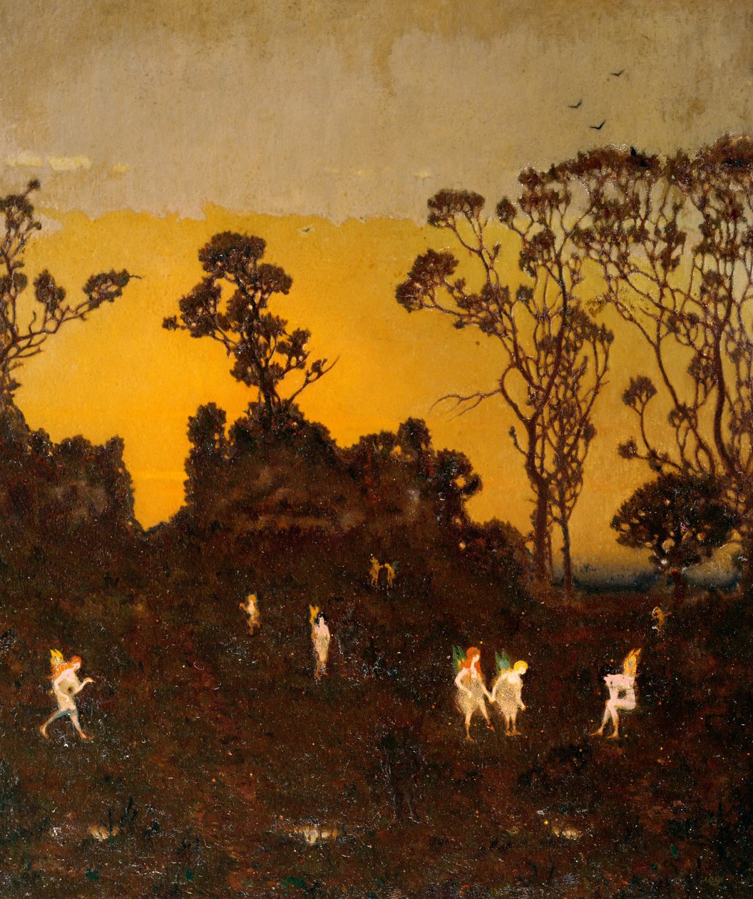 Hamadryads在曙光，1910年 作者 亚历山大·阿卜杜