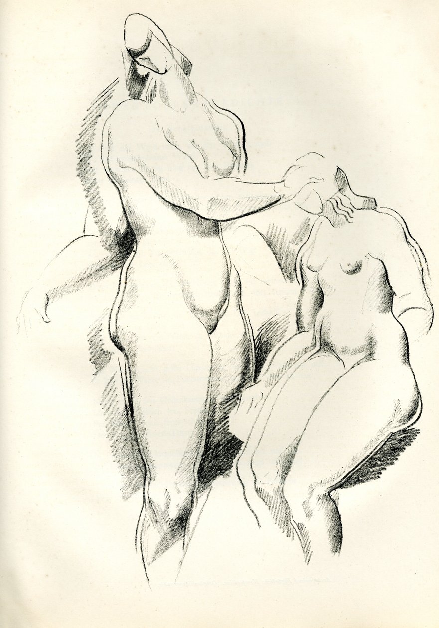 德文：Figurliche Kompositio Figurliche Komposition（具象构成），选自 Genius, Zeitschrift für werdende und alte Kunst 作者 亚历山大·阿奇彭科