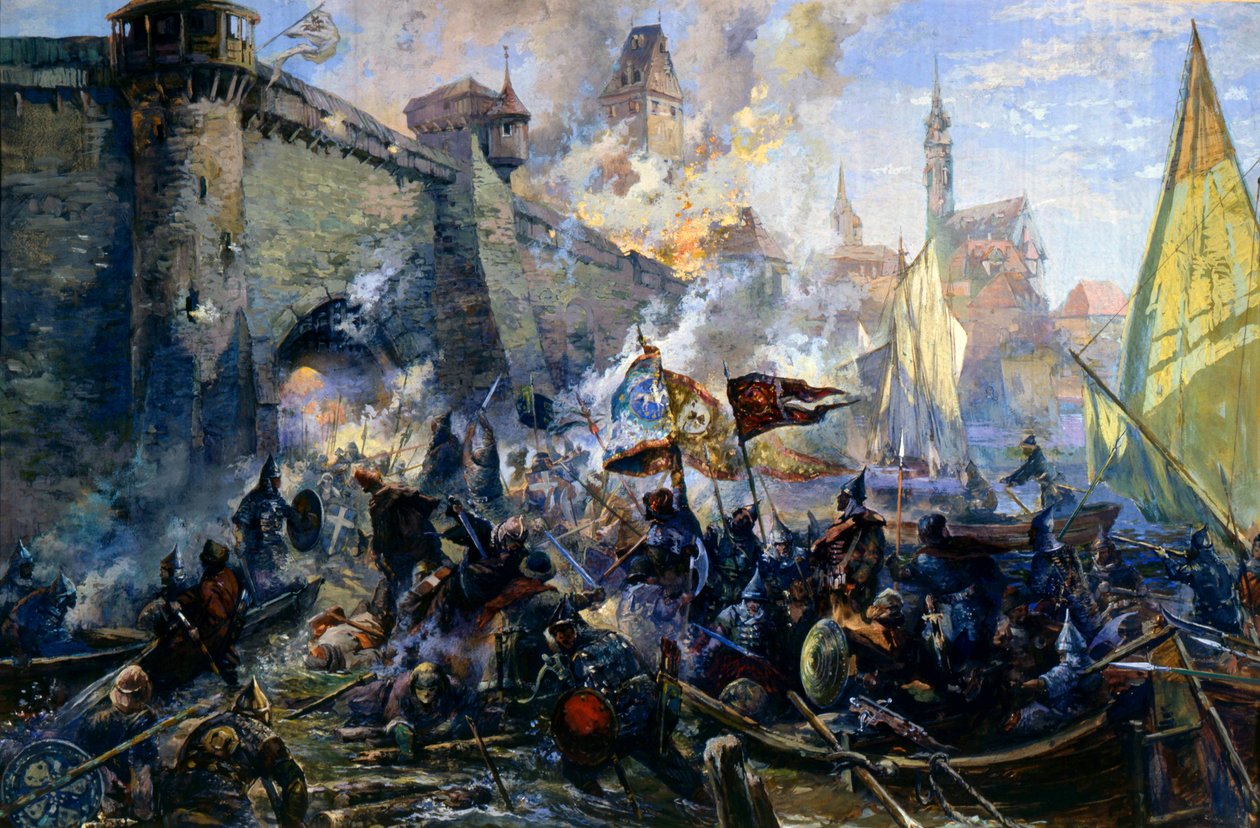 1558年5月11日俄军攻占纳尔瓦》，1956年 作者 亚历山大·布林科夫