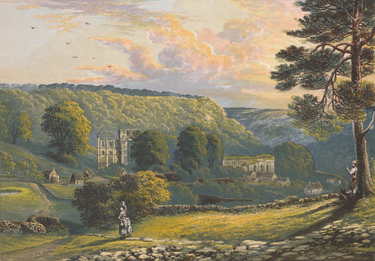 Rievaulx修道院，c1880，1897年 作者 亚历山大·弗朗西斯·莱登